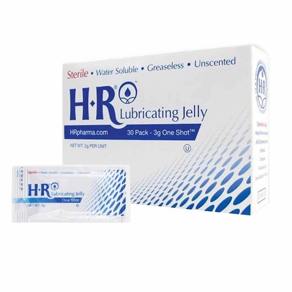 Hr One Shot Lubricating Jelly 3 Gram Individual Packet Sterile, 30PK 208 - main